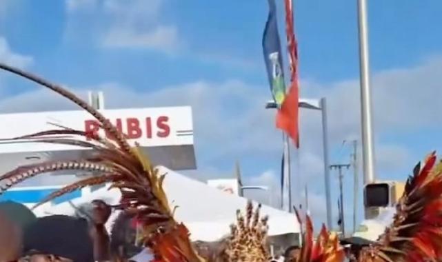 Rihanna'nın karnaval tarzı! Büyük kanatlı kostümü gündem oldu