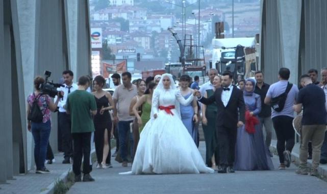 Samsun'da düğünlerde uygulanan gelenek dikkati çekti