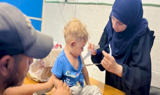 Gazze'de çocuk felci için aşılama başlıyor