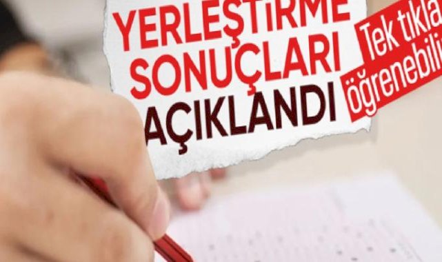LGS yerleştirme sonuçları açıklandı