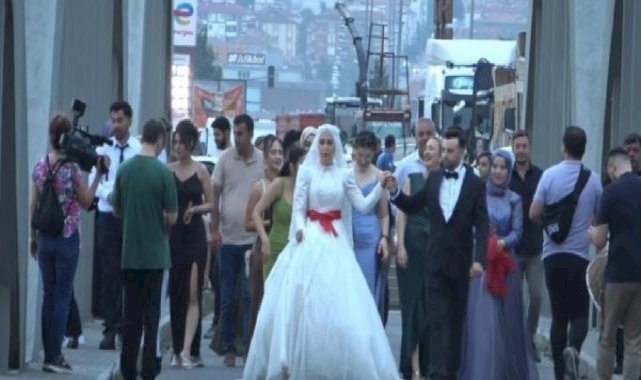 Samsun'da düğünlerde uygulanan gelenek dikkati çekti