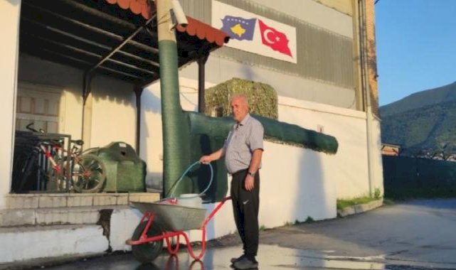 Suları günlerdir kesik olan Kosovalıların imdadına Türk askeri yetişti