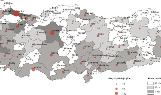 TÜİK'in iller arası göç verileri: İstanbul zirvede