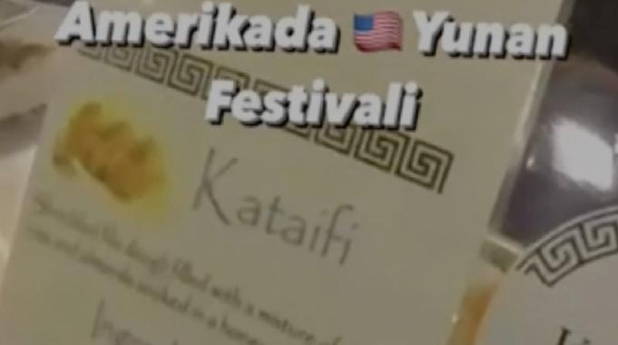 ABD'deki Yunan festivalinde sergilenen Türk yemekleri gündem oldu