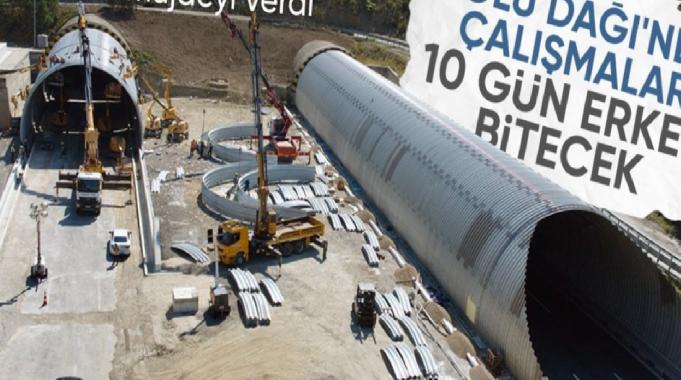 Abdulkadir Uraloğlu açıkladı: Bolu Dağı Tüneli&#039;ndeki çalışmalar 10 gün erken bitecek