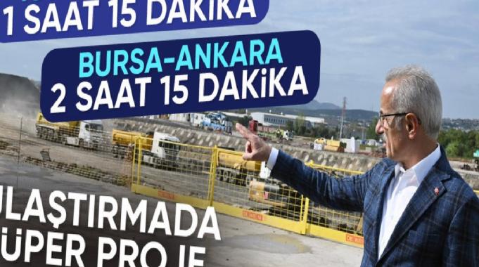 Abdulkadir Uraloğlu açıkladı: Bursa-İstanbul 1 saat 15 dakikaya düşüyor