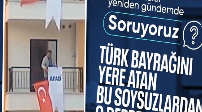 Adıyaman&#039;da deprem konutlarından Türk bayrağını atanlar tekrar gündem oldu