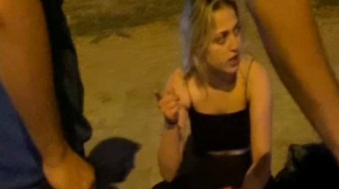 Aksaray'da polisin karayolundaki anne ve kızı ile imtihanı