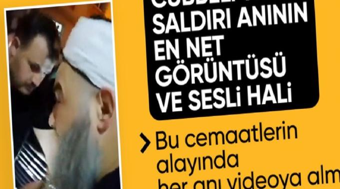 Cübbeli Ahmet'e saldırı anının en net görüntüsü