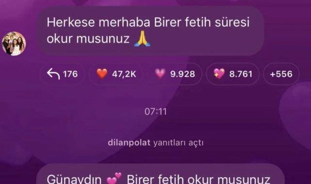 Dilan Polat, dava öncesi dua istedi