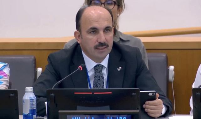 Dünya Belediyeler Birliği Başkanı Uğur İbrahim Altay, Birleşmiş Milletler'de konuştu