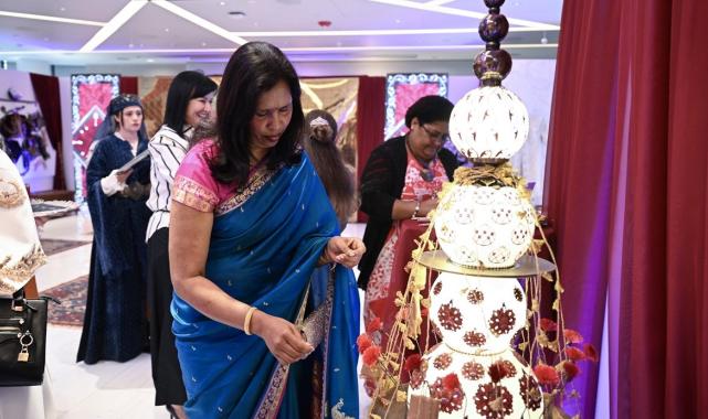 Emine Erdoğan, New York Türkevi'nde Türk çeyiz geleneğini tanıttı