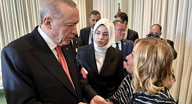 Giorgia Meloni'nin Cumhurbaşkanı Erdoğan ile görüşmesi