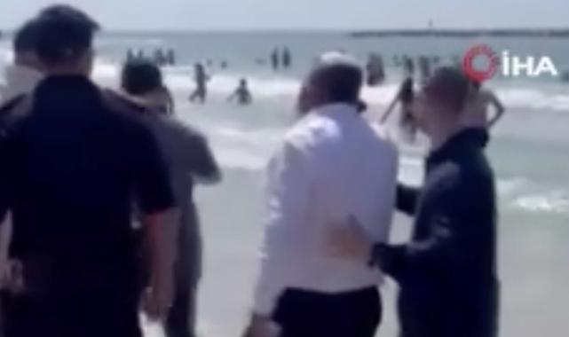 İsrailli bakana kum atan kadın tutuklanarak hapse atıldı