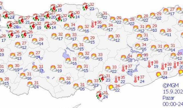 İstanbul dahil birçok il için kuvvetli sağanak uyarısı