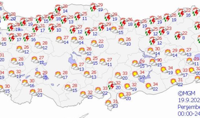 İstanbul dahil birçok il için kuvvetli sağanak uyarısı