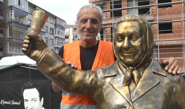 İstanbul'da Adile Naşit heykelinin zili çalındı