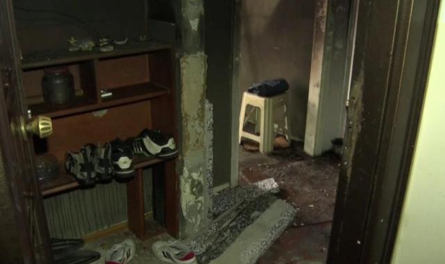 İstanbul'da evini ateşe verdi