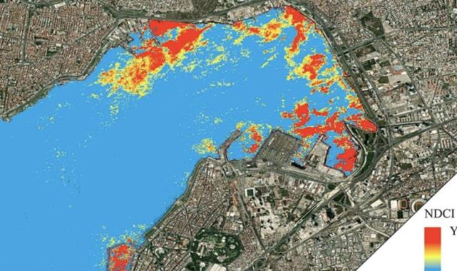 İzmir Körfezi'nde kirlilik: Felaketin uydudan haritası çıkartıldı
