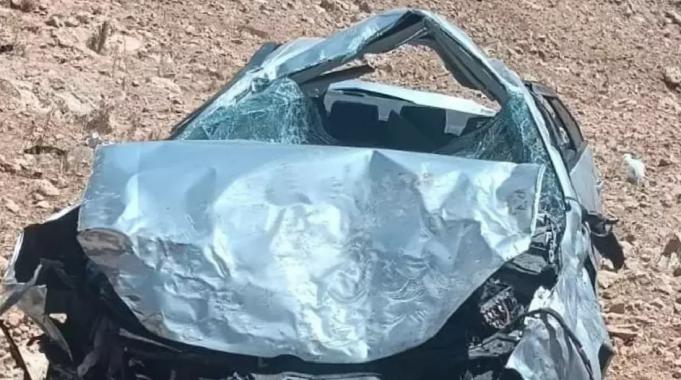 Mardin'de otomobil 100 metrelik uçurumdan yuvarlandı