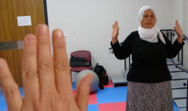 Mersin'de doğru egzersizle bastondan kurtuldu