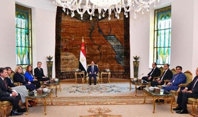 Mısır Cumhurbaşkanı Sisi, Antony Blinken'ı kabul etti