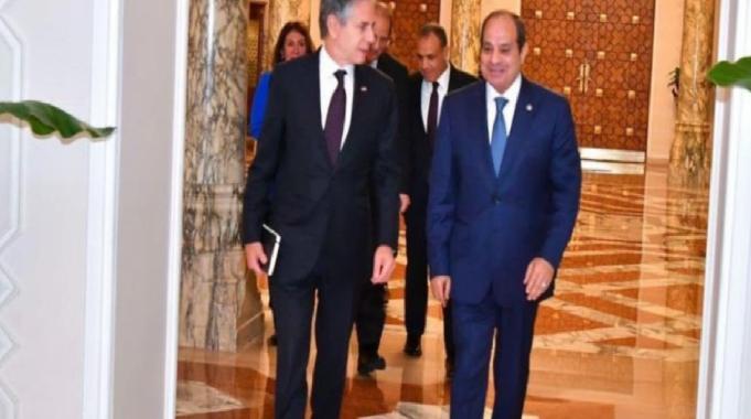 Mısır Cumhurbaşkanı Sisi, Antony Blinken'ı kabul etti