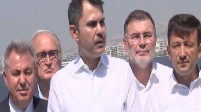 Murat Kurum: İzmir'de balıklar oksijensiz kaldığı için ölmüştür