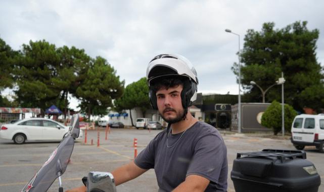 Samsun'da kuryeye önce hakaret sonra yumruk: O anlar kamerada