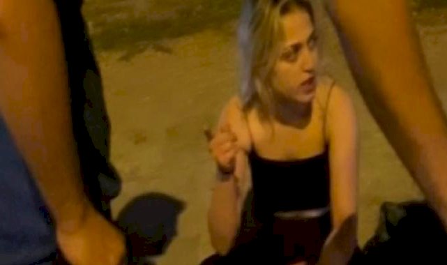 Aksaray'da polisin karayolundaki anne ve kızı ile imtihanı