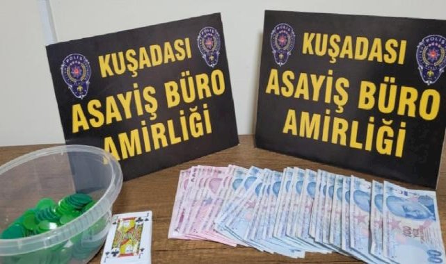 Aydın'da kumar oynayanlara 57 bin 825 TL ceza