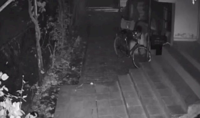 Batman'da girdikleri bina bahçesindeki bisikleti çaldılar