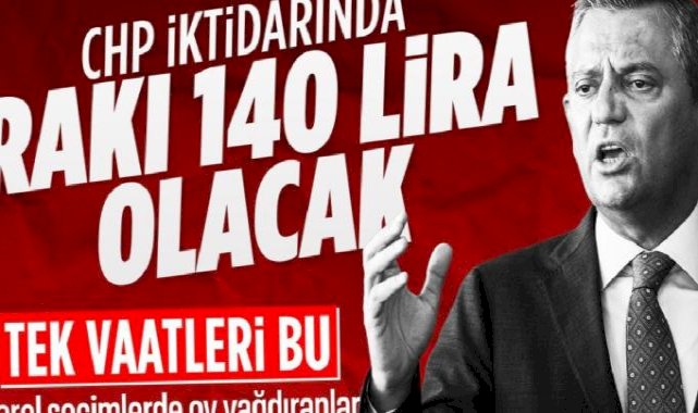 CHP'nin rakıda indirim vaadi gündem oldu