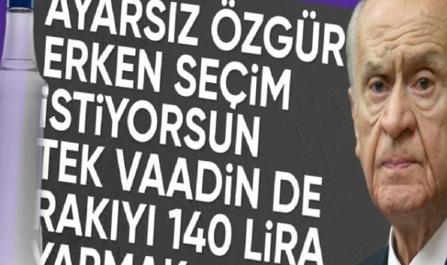 Devlet Bahçeli'den Özgür Özel'in 'erken seçim' çağrısına yanıt