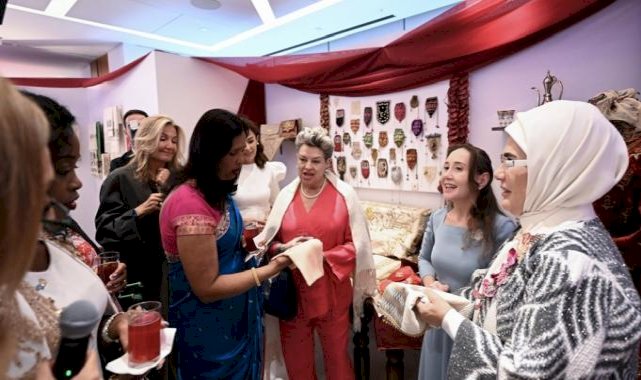 Emine Erdoğan, New York Türkevi'nde Türk çeyiz geleneğini tanıttı