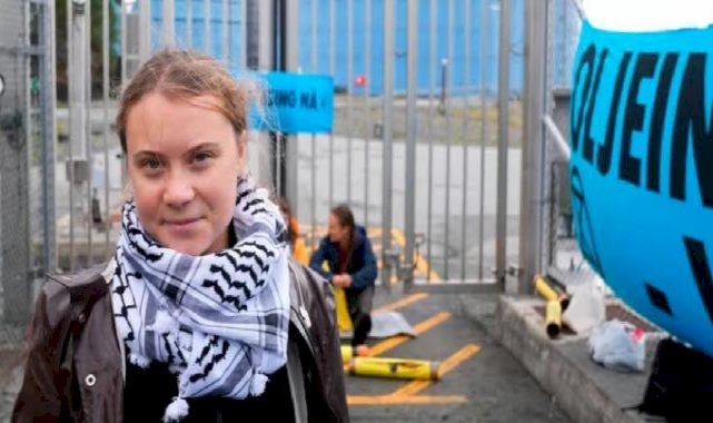 Greta Thunberg, İsrail saldırılarını protesto gösterisinde gözaltına alındı