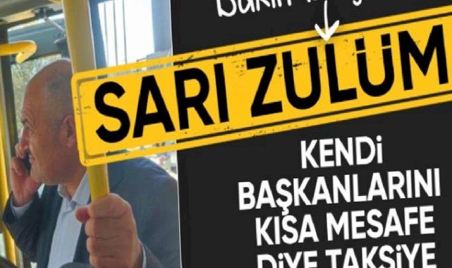 İstanbul Taksiciler Esnaf Odası Başkanı Eyüp Aksu minibüste görüntülendi