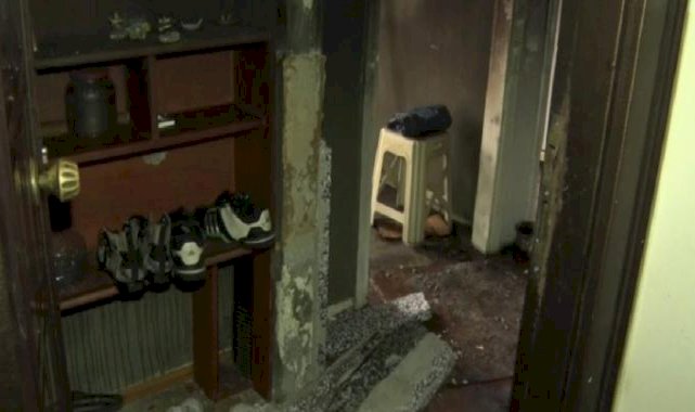 İstanbul'da evini ateşe verdi