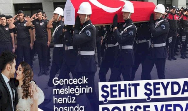 İstanbul'da şehit edilen polis memuru Şeyda Yılmaz için tören düzenlendi