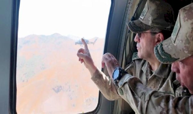 Kara Kuvvetleri Komutanı Bayraktaroğlu, hudut hattı ve sınır ötesinde