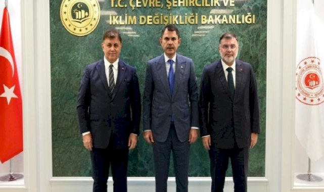 Murat Kurum İzmir Büyükşehir Belediye Başkanı Cemil Tugay'ı kabul etti