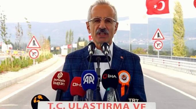 Ulaştırma ve Altyapı Bakanı Uraloğlu, İznik Çevre Yolu Açılış Töreni'nde konuştu