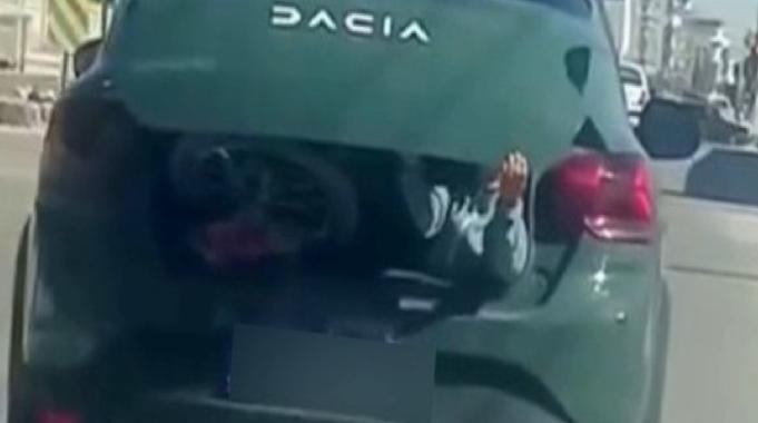 Adıyaman'da küçük çocuğun bagajda tehlikeli yolculuğu