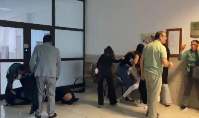 Antalya'da cinayet duruşması öncesi tekmeli, yumruklu kavga