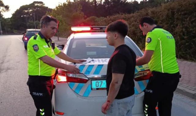 Antalya'da ehliyetsiz yakalandı: Cezadan kaçamadı