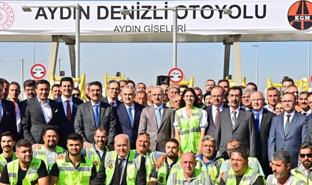 Aydın-Denizli Otoyolu hizmete açıldı: Bakan Uraloğlu açılışa katıldı
