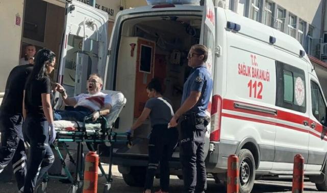 Balıkesir'de eşinin gözü önünde bıçaklandı
