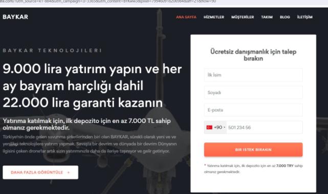 Baykar'dan 'sahte yatırım fırsatları' dolandırıcılığı uyarısı!