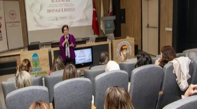 Bursa&#039;da kadın girişimcilerden meme kanserine farkındalık semineri