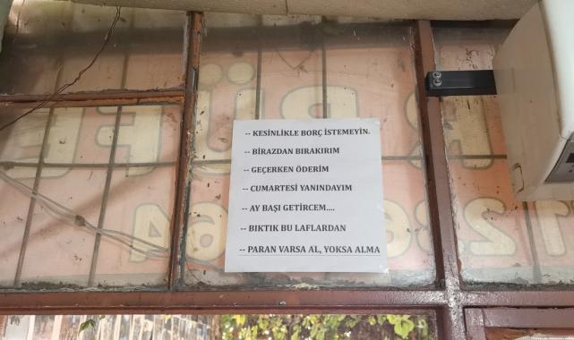 Bursa'da veresiyeden bıktı: Çareyi uyarı yazıları yazmakta buldu